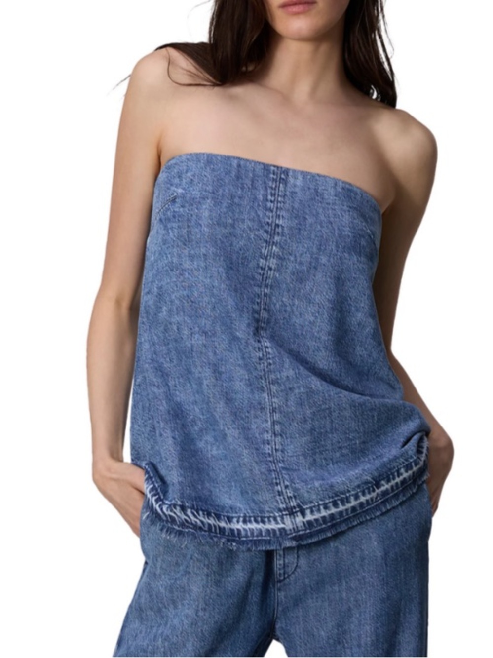 RAG & BONE ULTRA FEATHERWEIGHT AURORA STRAPLESS TOP